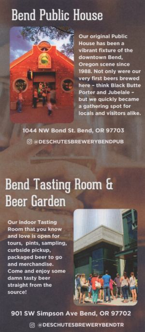 Deschutes Brewery Portland Pub brochure thumbnail