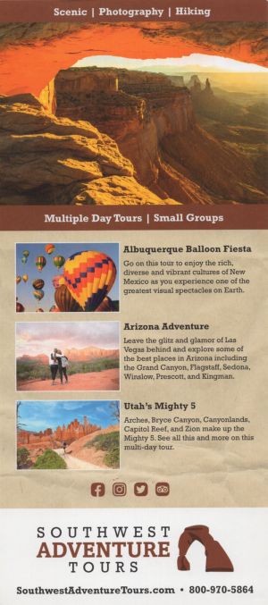 Southwest Adventure Tours brochure thumbnail