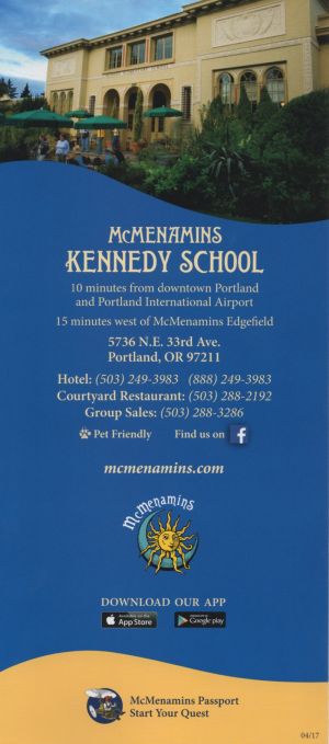 McMenamins Kennedy School brochure thumbnail