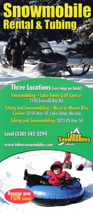 Tahoe Snowmobiles & Tubing brochure thumbnail