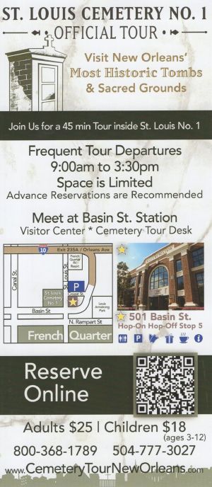 Cemetery Tours NOLA LLC brochure thumbnail