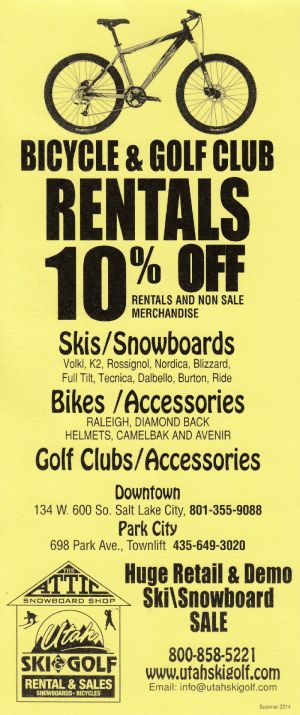 Utah Ski & Golf brochure thumbnail