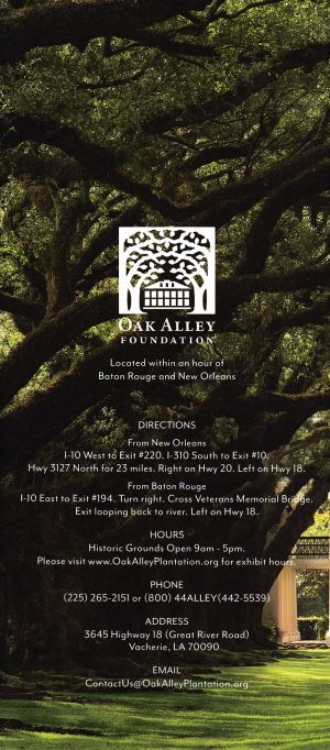Oak Alley Plantation brochure thumbnail