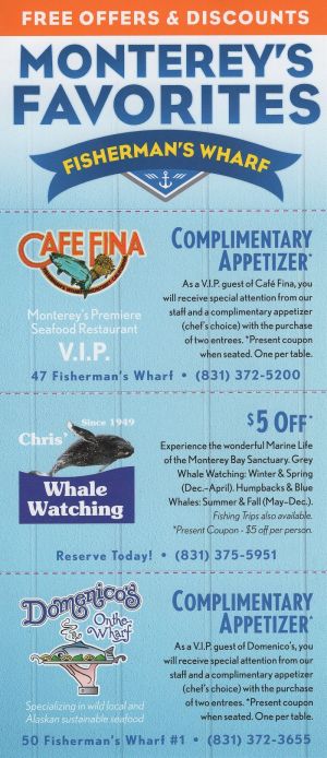 Monterey's Favorites on Fisherman's Wharf brochure thumbnail