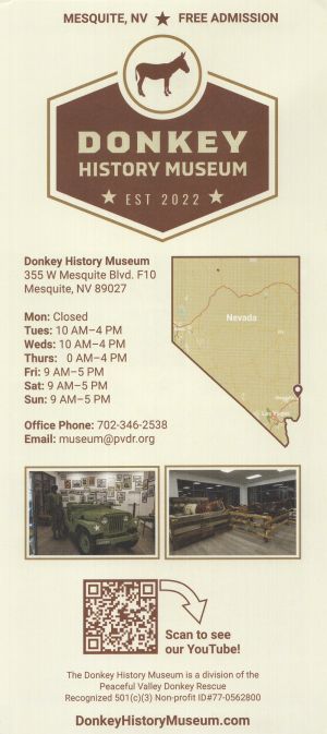 Donkey History Museum brochure thumbnail