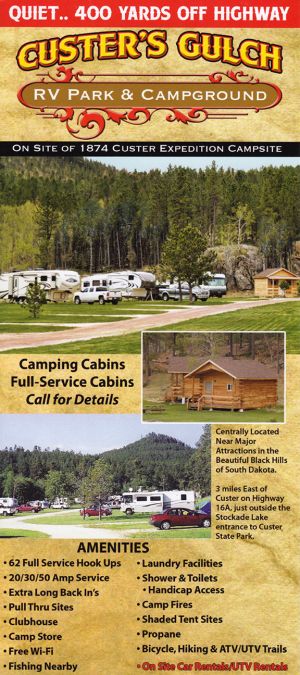 Custer's Gulch RV Park & Campground brochure thumbnail