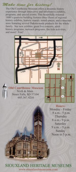 Old Courthouse Museum brochure thumbnail