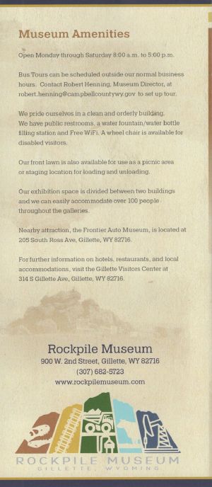 Rockpile Museum brochure thumbnail