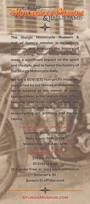 Sturgis Motorcycle Museum brochure thumbnail