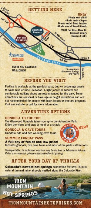 Glenwood Caverns brochure thumbnail