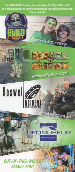 Roswell Alien Festival brochure thumbnail