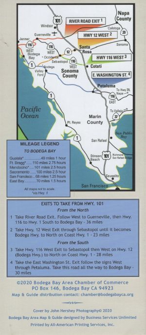 Bodega Bay Area Map & Guide brochure thumbnail