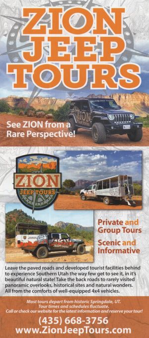 Zion Jeep Tours brochure thumbnail