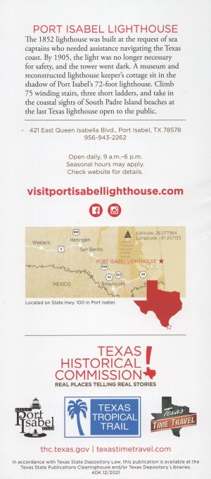 Port Isabel Lighthouse brochure thumbnail