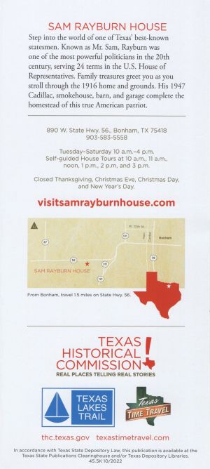 Sam Rayburn House brochure thumbnail