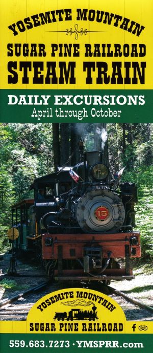 Yosemite Mtn Sugar Pine Railroad brochure thumbnail