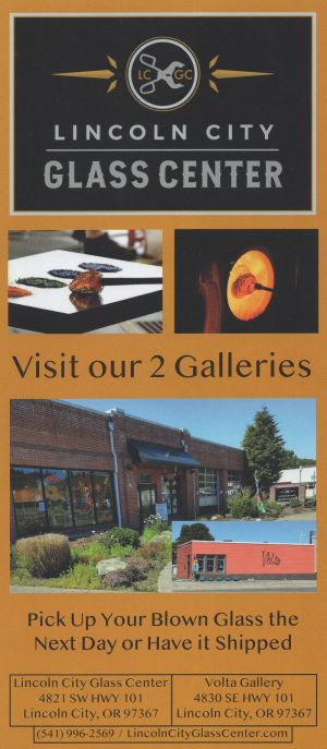 Lincoln City Glass Center brochure thumbnail