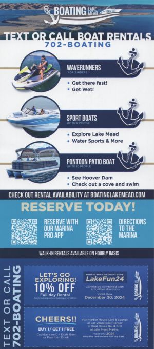 Boat Rentals-Lake Mead, NV brochure thumbnail