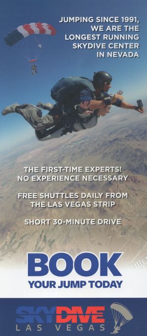 Skydive Las Vegas brochure thumbnail