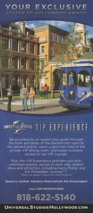 Universal Studios Hollywood brochure thumbnail