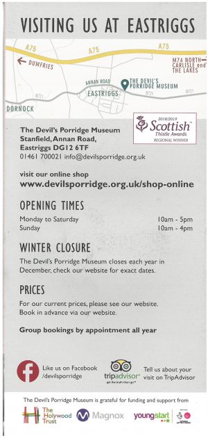 The Devil's Porridge Museum brochure thumbnail