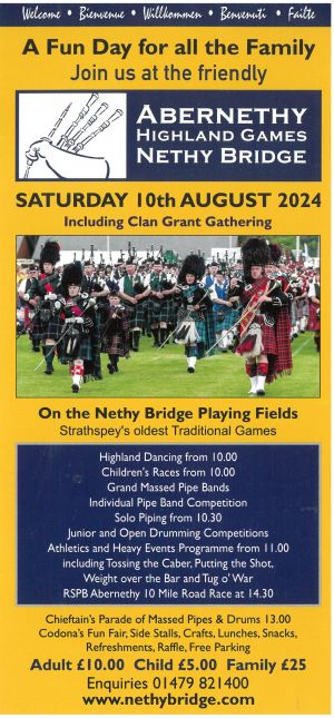 Abernethy Highland games brochure full size
