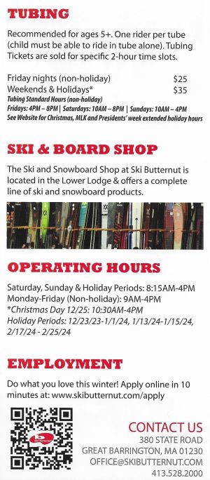 Ski Butternut brochure thumbnail