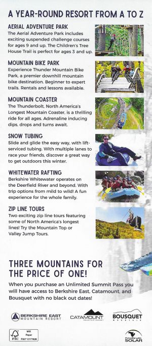 Berkshire East Mountain Resort brochure thumbnail