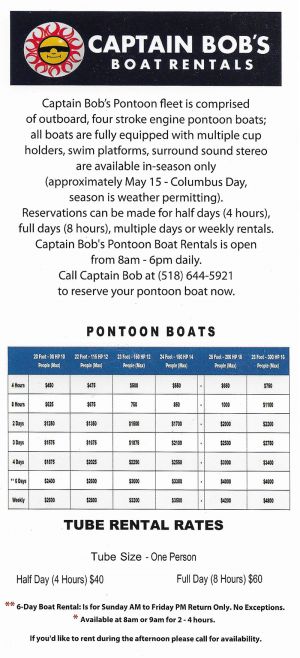 Captain Bob's Boat Rental brochure thumbnail