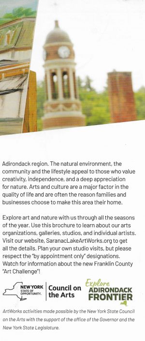 Saranac Lake ArtWorks brochure thumbnail