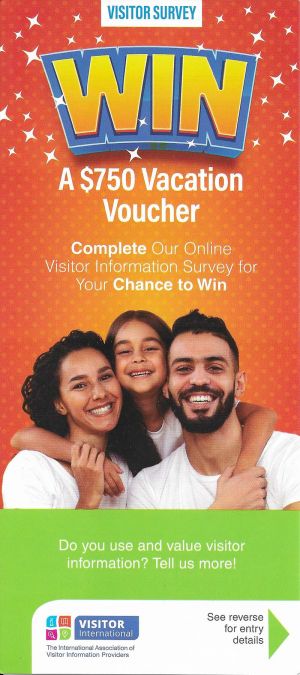 Win $750 Vacation Voucher take 3 minute online Survey brochure thumbnail