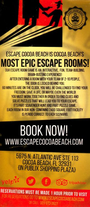 Escape Cocoa Beach brochure thumbnail